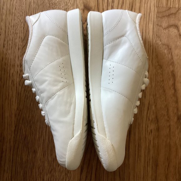 NEW VTG Y2K 1999 REEBOX PRINCESS WHITE LEATHER TENNIS SHOES TERRY LINING 7.5 - Picture 4 of 8